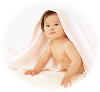 一年中快適で爽やかな室内 赤ちゃんイメージ写真