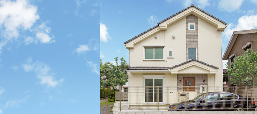 小さな家ですが涼温な空気が家の中を広く活用させてくれます。