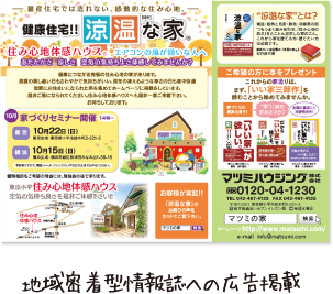 地域密着型情報誌への広告掲載