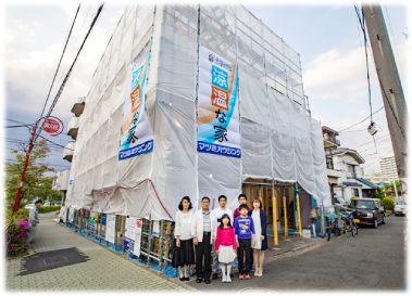 木造 注文住宅 3階建 耐震 SE構法の構造体 T様邸