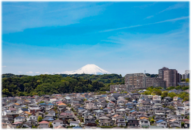 富士山を望む、２階リビングからのいいながめ D様邸