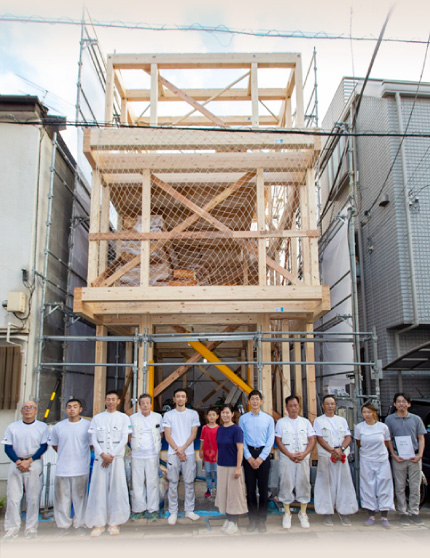 木造 3階建 構造体 U様邸