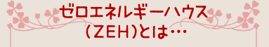 ゼロエネルギーハウス（ZEH）とは…