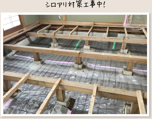 シロアリ対策工事 Y様邸