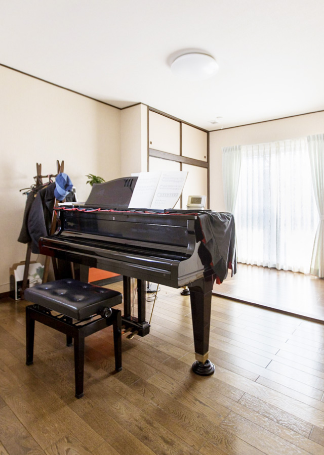 外に音がもれないピアノのある部屋 Y様邸